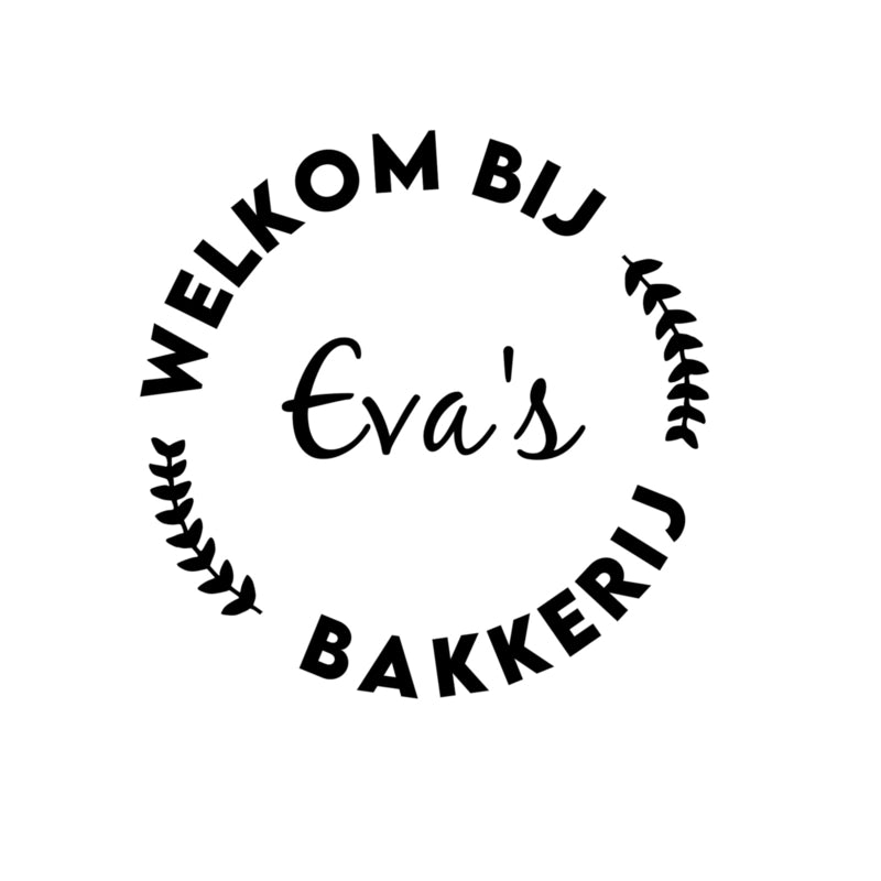 Kinderkeuken - speelkeuken banner sticker gepersonaliseerd (cirkel)