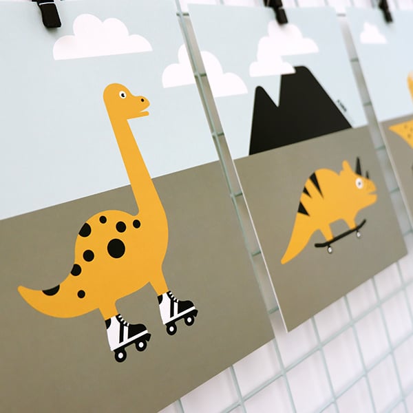 Kinderkamer aankleding en decoratie set - Dino kamer