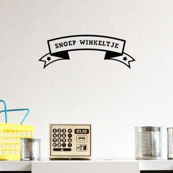 Speelwinkel sticker - banner