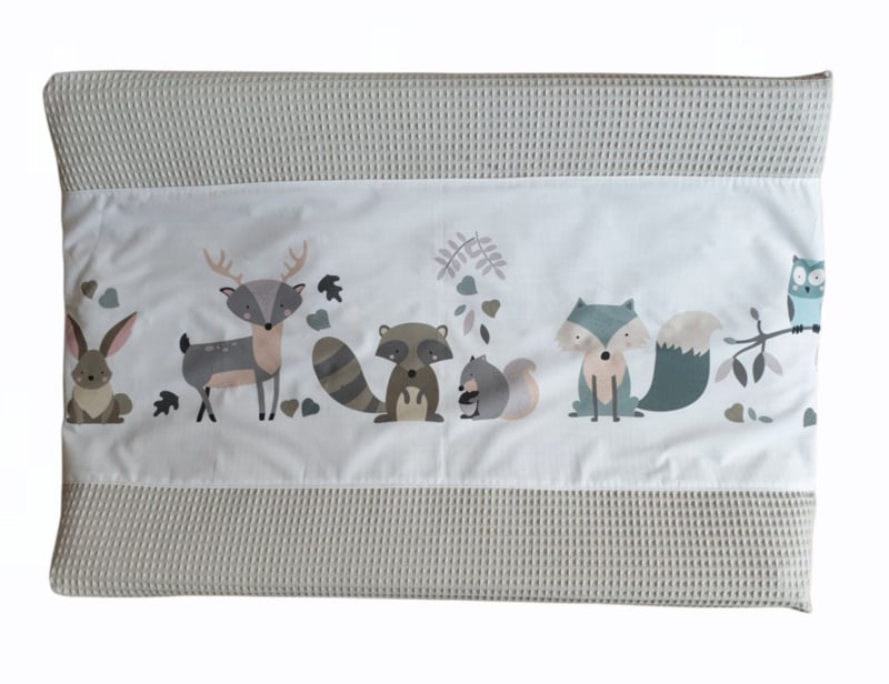 Babykamer decoratie set - Bosdieren (pastel) met lamp