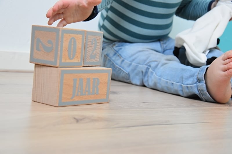 Mijlpaalblokken grijs