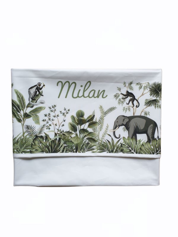 Ledikantlaken babykamer - jungle