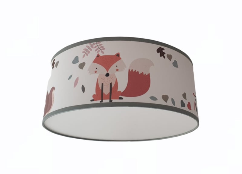 Babykamer decoratie set - Bosdieren (herfst) met lamp