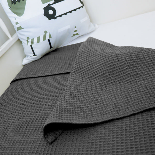 Ledikantdeken wafelstof - basic (diverse kleuren)