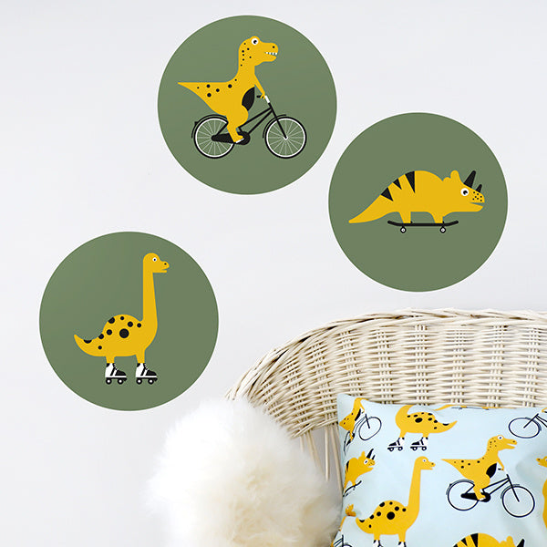 Muurcirkel set - dino kamer