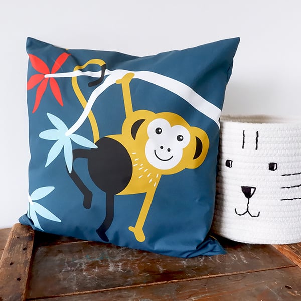 Kinderkamer aankleding en decoratie set - Jungle donkerblauw (met lamp)
