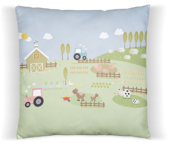 Kussen kinderkamer boerderij dieren - inclusief binnenkussen