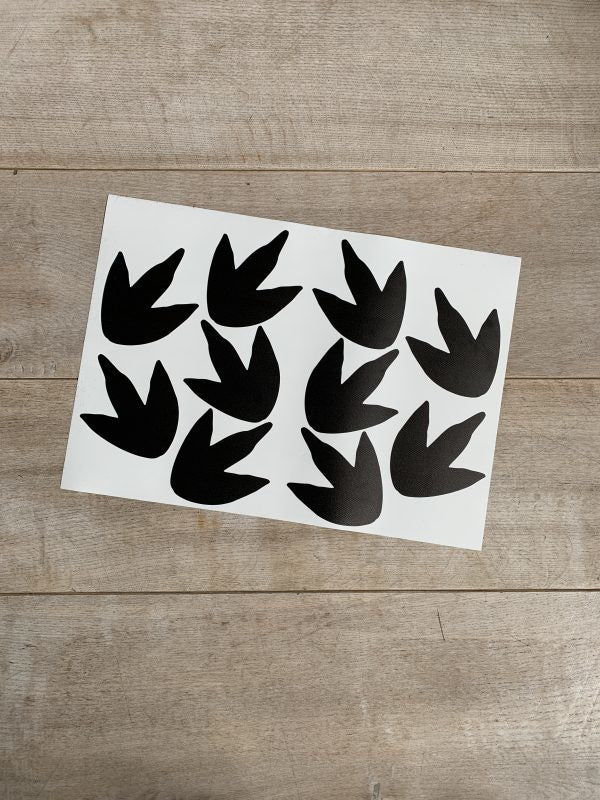 Vloer sticker voetafdrukken - pootafdrukken | dinosaurus - dino