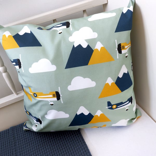 Kussen tijger piloot vliegtuig kamer - inclusief binnenkussen