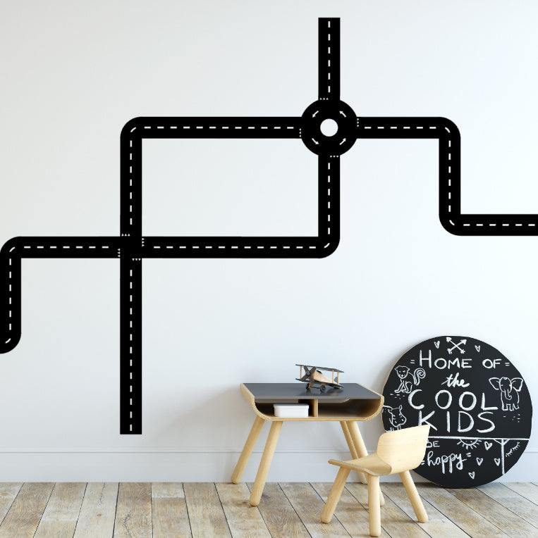 Sticker autobaan XL basisset - zwart