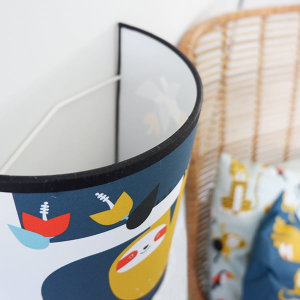 Lampenset jungle kinderkamer - donker blauw