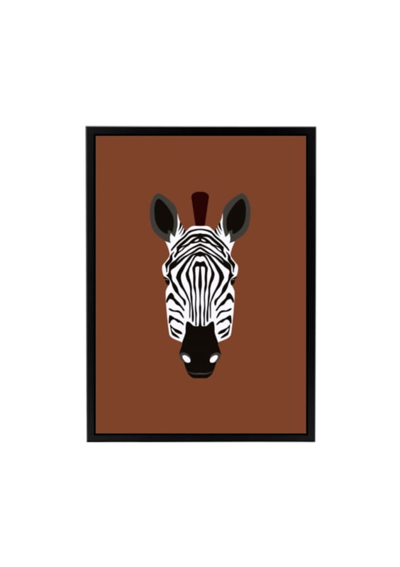 Poster jungle kamer - zebra