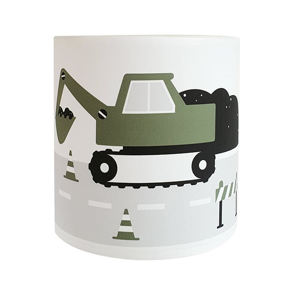 Lampen set - graafmachine & maantjes olijfgroen