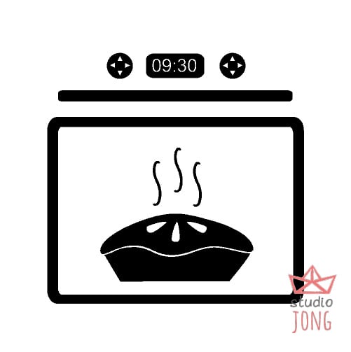 Kinderkeuken - speelkeuken sticker oven