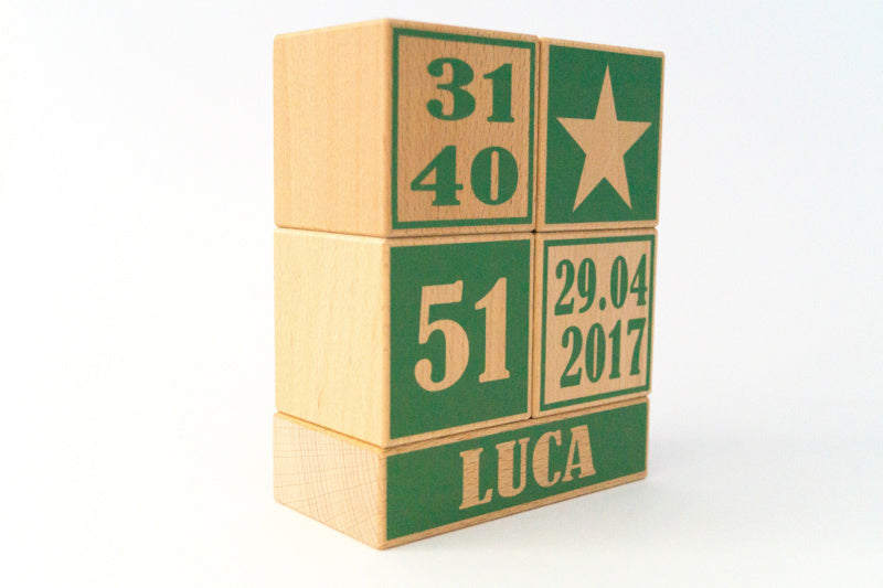 Geboorteblokken - type blok (diverse kleuren)