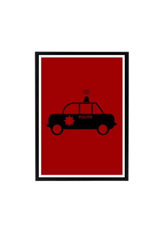 Naam posterset politie brandweer + alfabet (diverse kleuren)