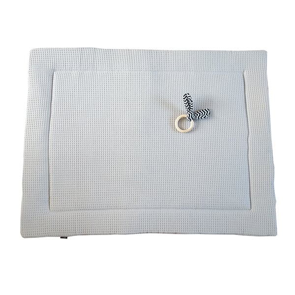 Boxkleed wafelstof reversible - grijs