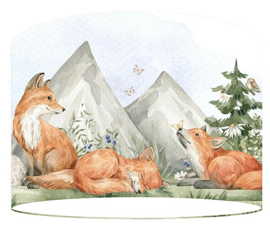 Bosdieren lamp babykamer