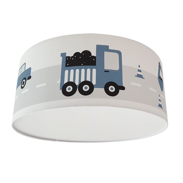 Kinderkamer plafondlamp voertuigen - jeans blauw