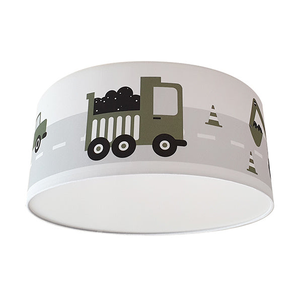 Kinderkamer plafondlamp voertuigen - olijf groen