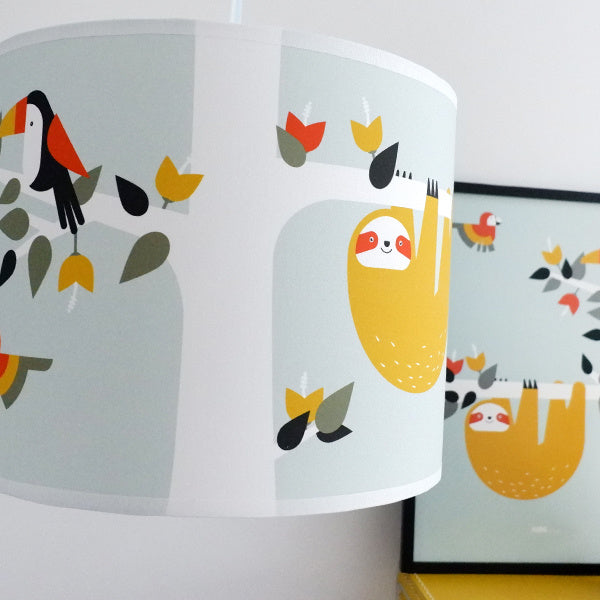 Kinderlamp jungle mint (old green)