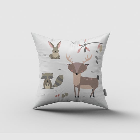 Kussen bosdieren kinderkamer - babykamer (herfst tinten)