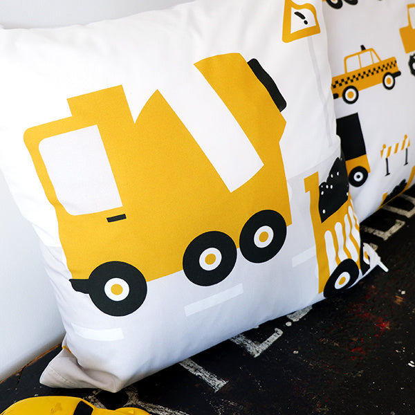 Kussen cement vrachtwagen voertuig oker - inclusief binnenkussen