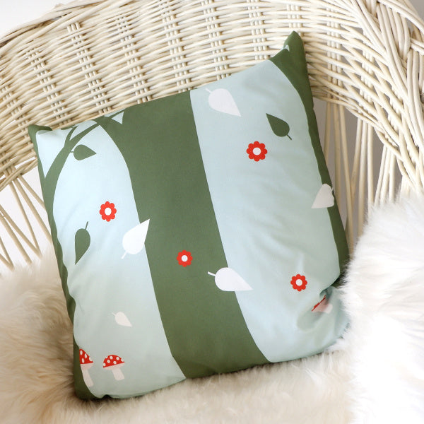 Kussen kinderkamer Vos mint - inclusief binnenkussen