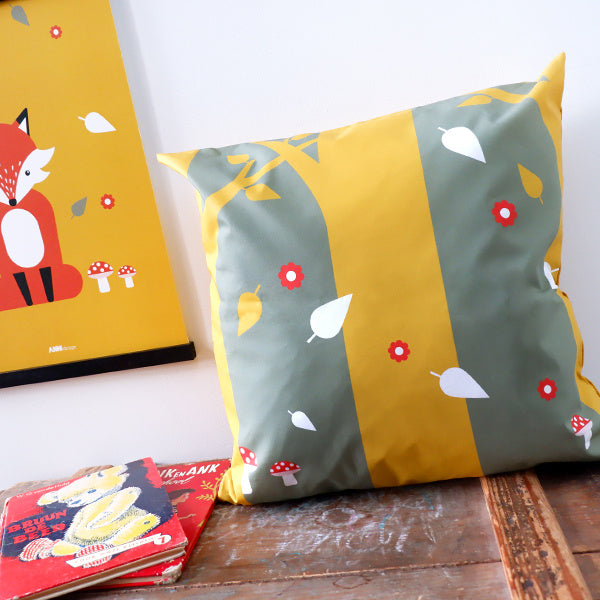 Kussen kinderkamer Vos oker - inclusief binnenkussen