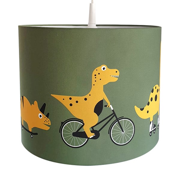 Lamp dino kamer - dinosaurus kinderkamer (olijfgroen)