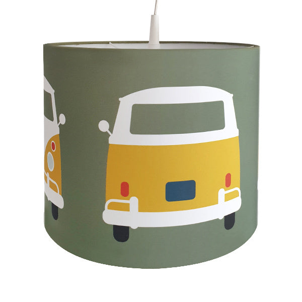 Lamp safari jungle bus kinderkamer - olijfgroen