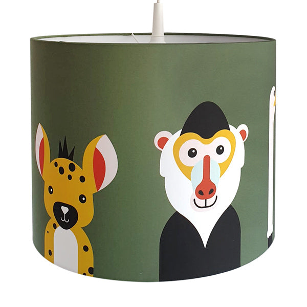 Lamp safari jungle dieren kinderkamer - diverse kleuren