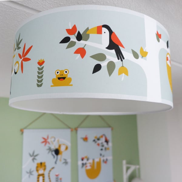 Plafondlamp jungle kamer - mint