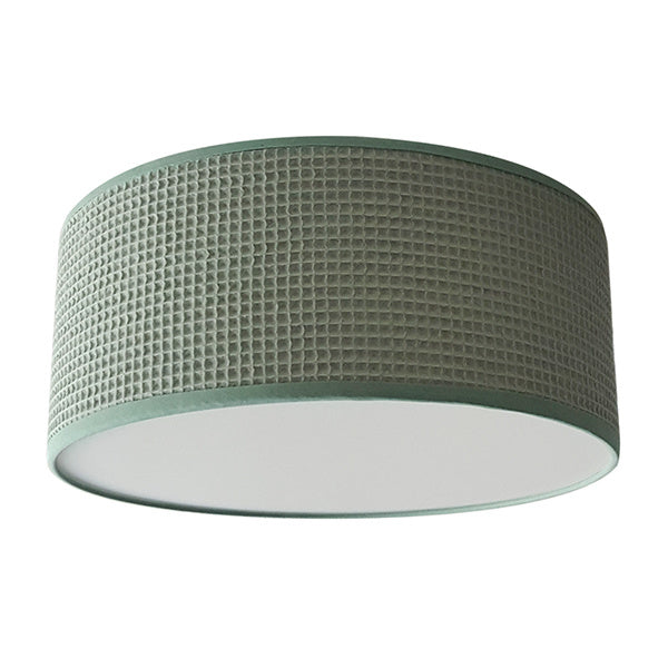 Plafondlamp wafelstof donker blauw