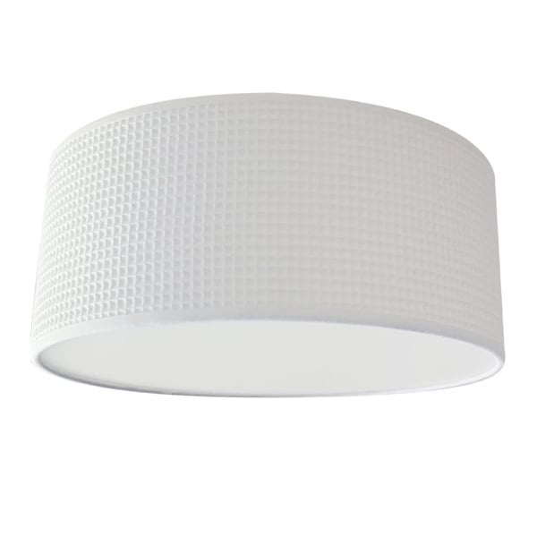 Plafondlamp wafelstof terracotta rood (roest kleur)