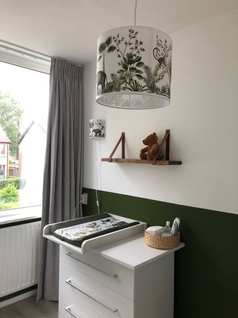 Wandlamp jungle kamer - kinderkamer (giraffe + olifant)