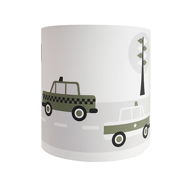 Wandlamp kinderkamer auto voertuigen - olijf groen