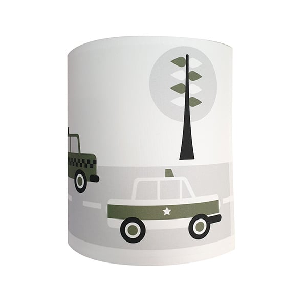 Wandlamp kinderkamer auto voertuigen - olijf groen