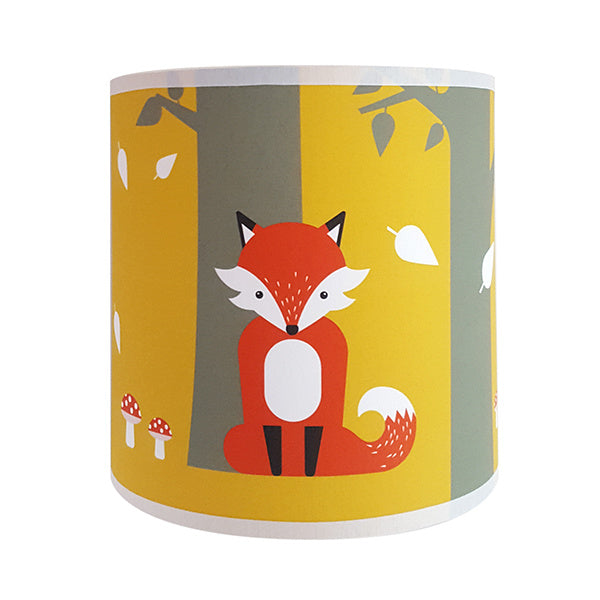 Wandlamp kinderkamer vos - oker - terracotta rood