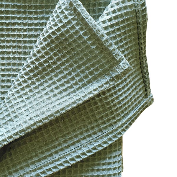 Ledikantdeken wafelstof mint - basic