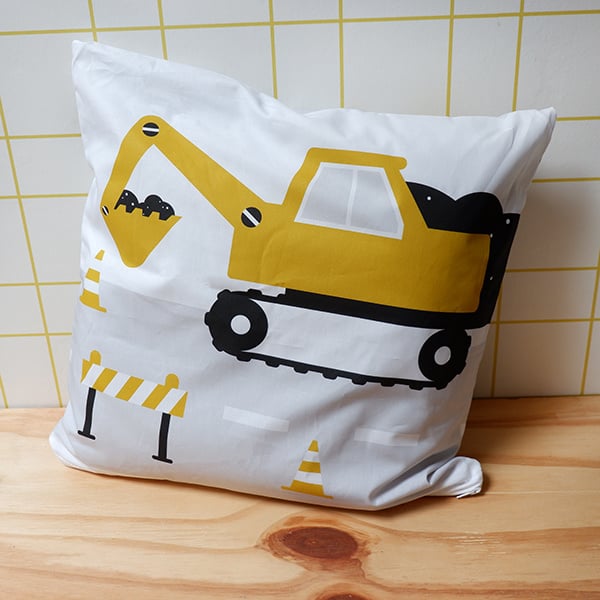 Kinderkamer aankleding en decoratie set - Voertuigen oker (met lamp)