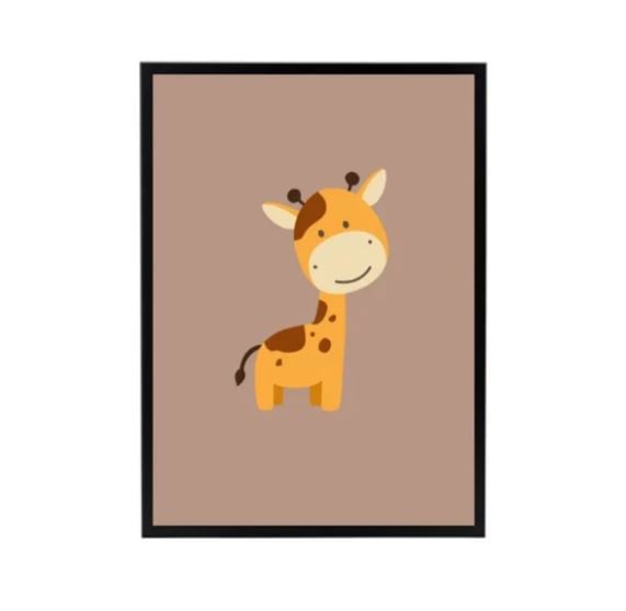 Poster kinderkamer - giraffe
