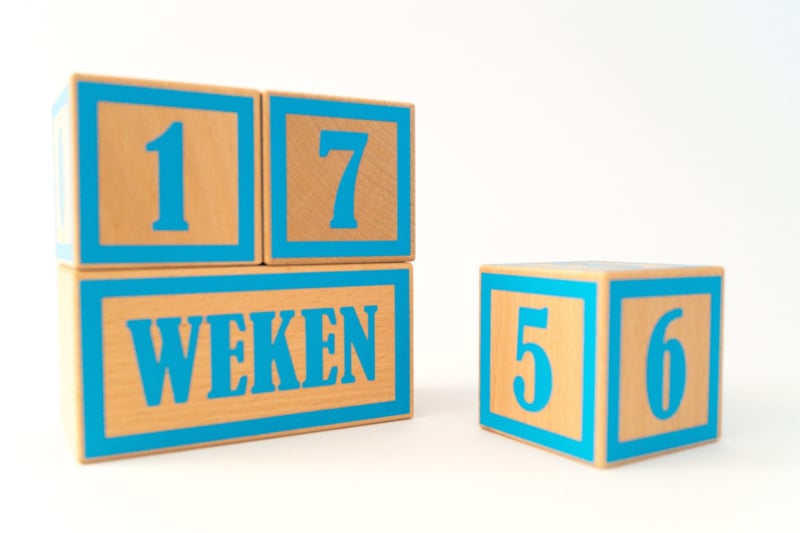 Mijlpaalblokken aquablauw