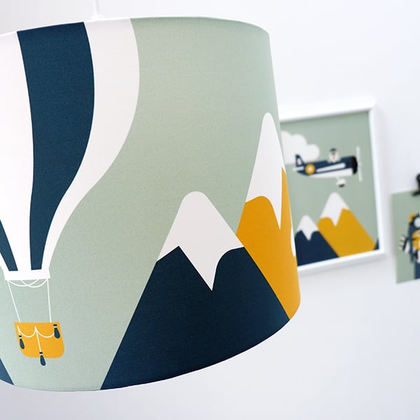 Lampen set piloot vliegtuig kamer - bleekgroen