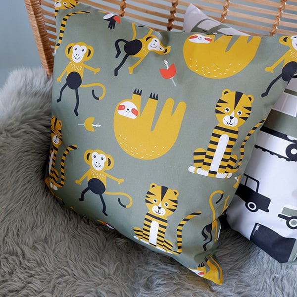 Kinderkamer aankleding en decoratie set - Jungle kamer olijfgroen