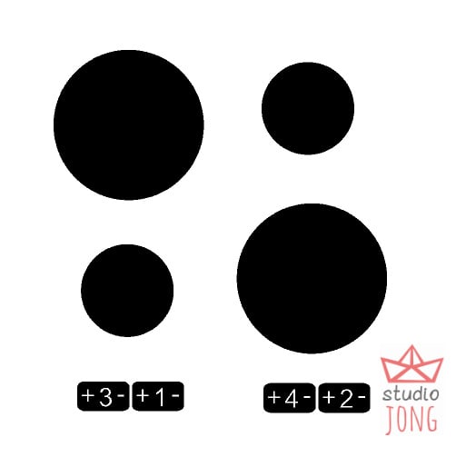 Kinderkeuken - speelkeuken sticker inductie fornuis (zwart)