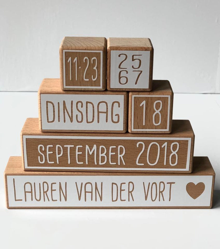 Geboorteblokken - type pyramide (diverse kleuren)