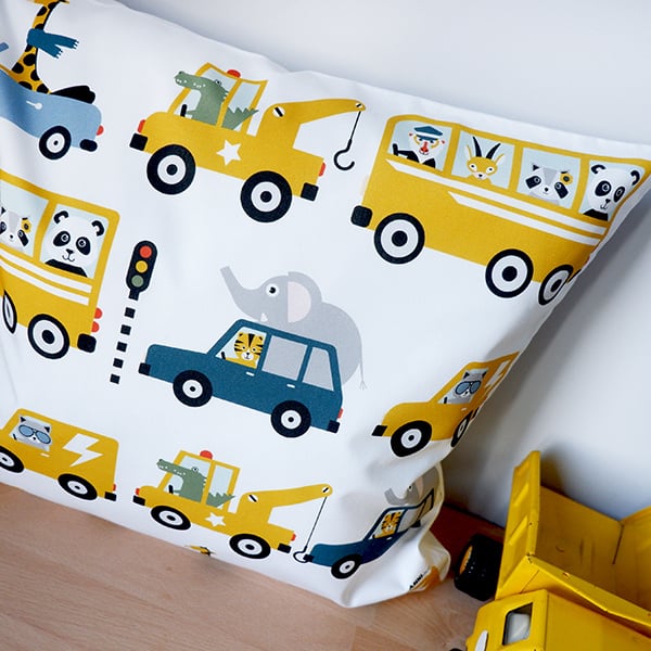 Kinderkamer aankleding en decoratie set - dieren onderweg (met lamp)