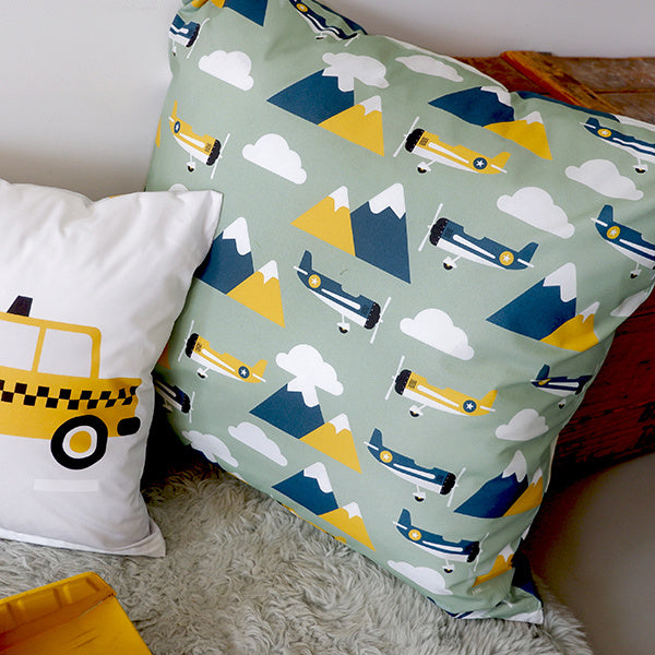 Kussen XL luchtballon piloot kinderkamer