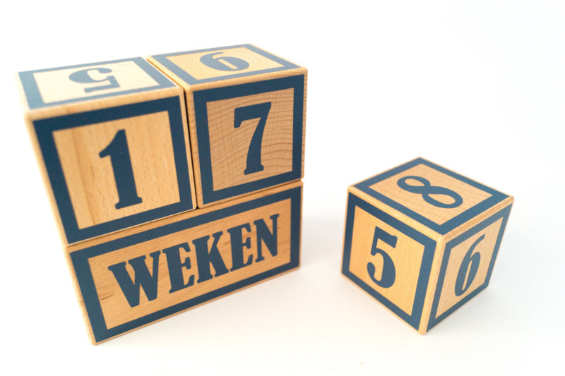 Mijlpaalblokken blauw